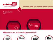 Tablet Screenshot of marketing-art.de